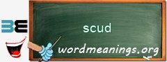 WordMeaning blackboard for scud